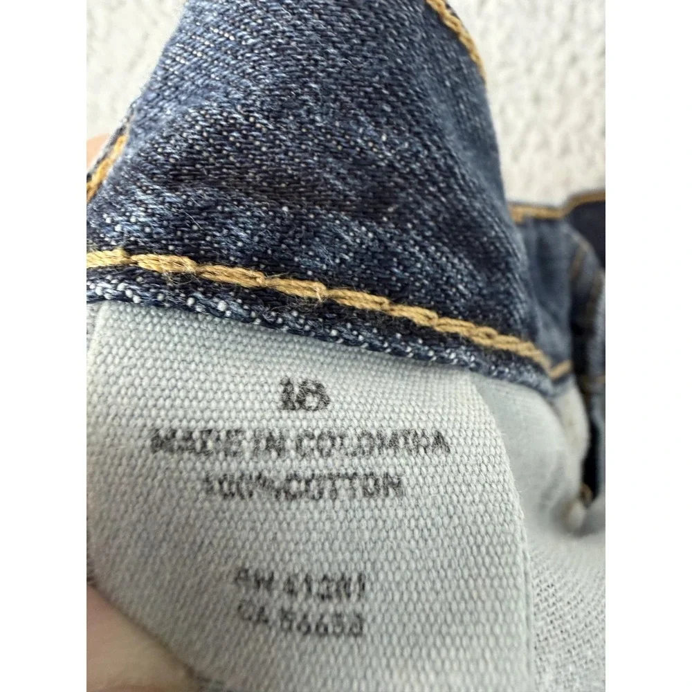 Polo Ralph Lauren Jeans Womens 18 Blue Medium Wash Straight Cotton Denim Rugby